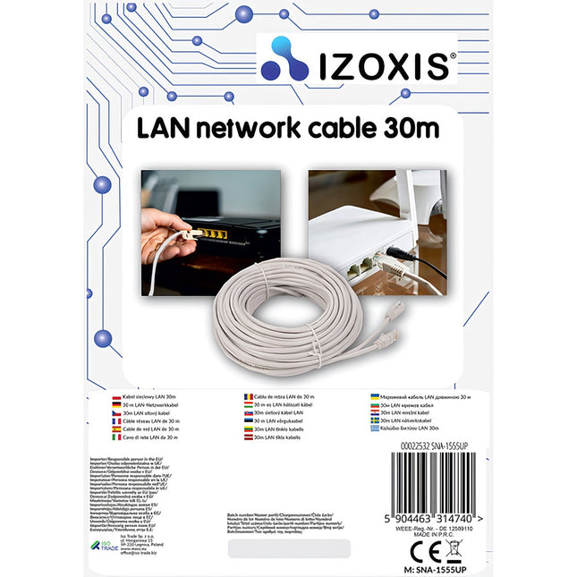 LAN kabel 30m Izoxis 22532