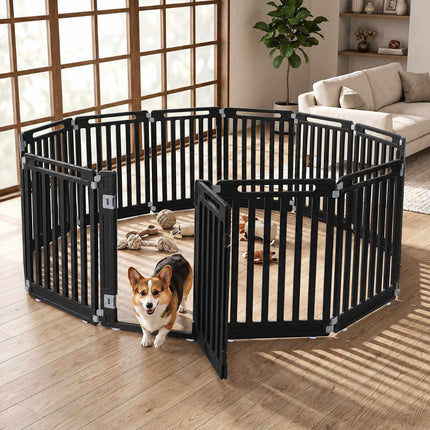 31.5" Height HDPE Dog Playpen, 12 Panels, Indoor/Outdoor