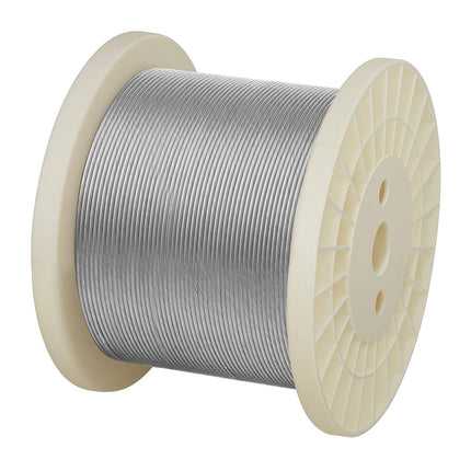 316 Stainless Steel Wire Rope 1/8 in, 1000 ft, Cutter