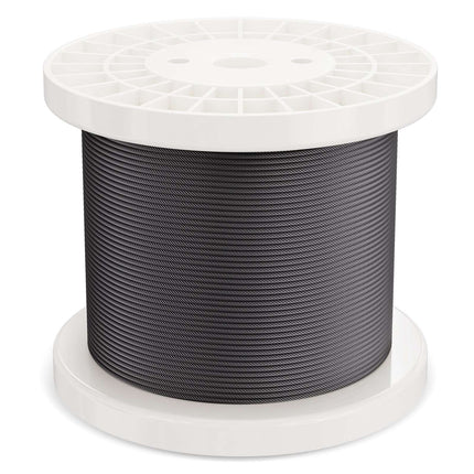 316 Stainless Wire Rope Kit 1/8 In 500 Ft, Cutter, Gloves