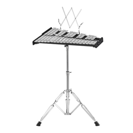 32-Note Glockenspiel Xylophone Set, Stand, Bag, Mallets
