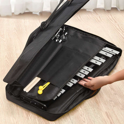 32-Note Glockenspiel Xylophone Set, Stand, Bag, Mallets