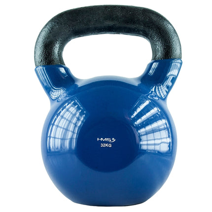 Litinový kettlebell 32 kg – modrý