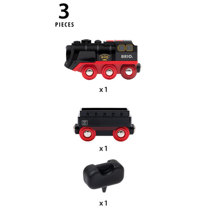 33884 Battery-Operated Steaming Train