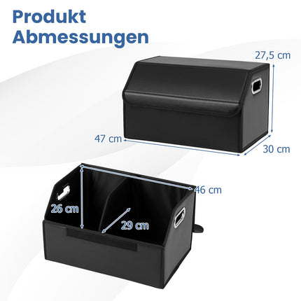 35L Kofferraum-Organizer faltbar mit Deckel & Teiler