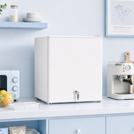 35L Compact White Mini Freezer, Adjustable Thermostat