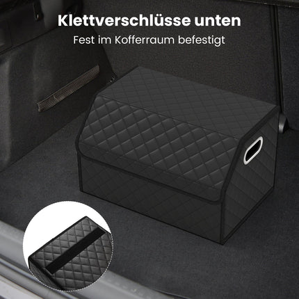 35L faltbarer Kofferraum-Organizer mit Deckel und Trennwand