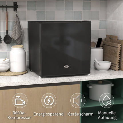 35L Mini-Gefrierschrank, elektrisch, schwarz, einstellbarer Thermostat