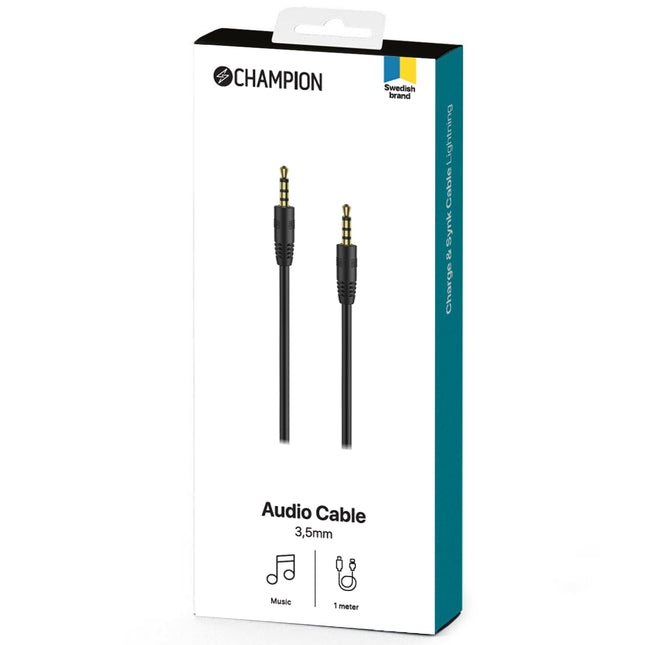3.5mm Audio cable 1m Black