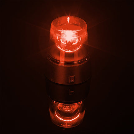 360° drehbare LED-Partylichter, rot & blau, 2er-Set