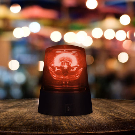 360° drehbare LED-Partylichter, rot & blau, 2er-Set