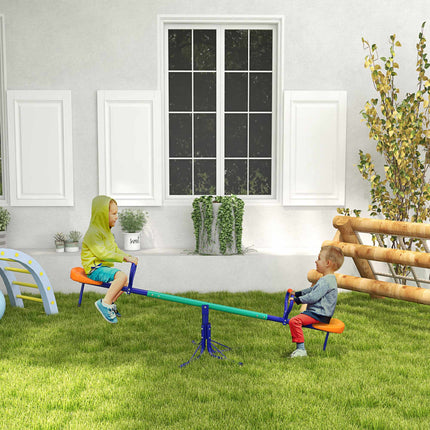 360 Rotating Seesaw for Kids, 2 Seats, UV-Resistant