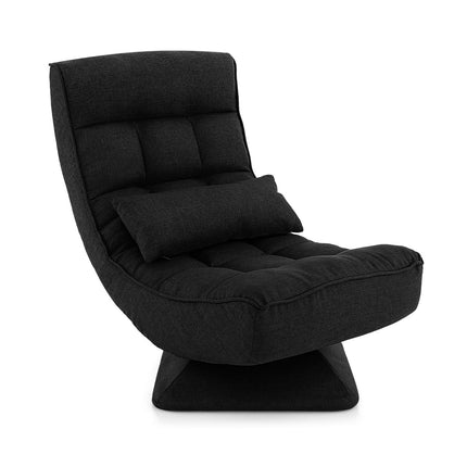 360 Swivel Floor Chair with Backrest & Lumbar Cushion