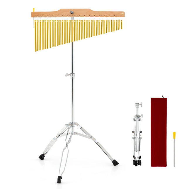 36-Klangstäbe-Glockenspiel mit verstellbarem Ständer und Tasche