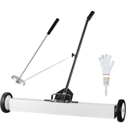 36-Inch Magnetic Sweeper With Wheels, 55 lb Capacity