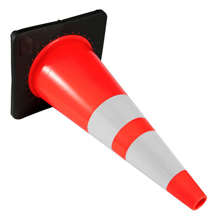 36-Inch Traffic Cones, 6-Pack, Weighted Base, Reflective