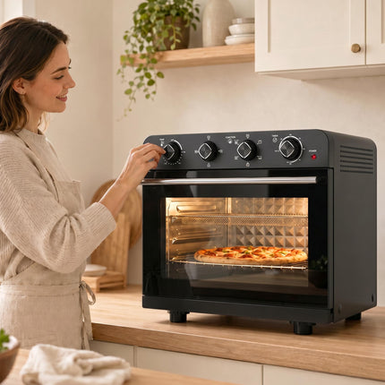 36L Air Fryer Oven with Rotisserie, 1800W, Black