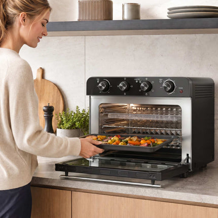 36L Air Fryer Oven with Rotisserie, 1800W, Black