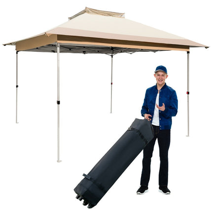 3,6 x 3,6m Pavillon mit Doppeldach, wasserdicht, stabil, winterfest, UV-Schutz 50+