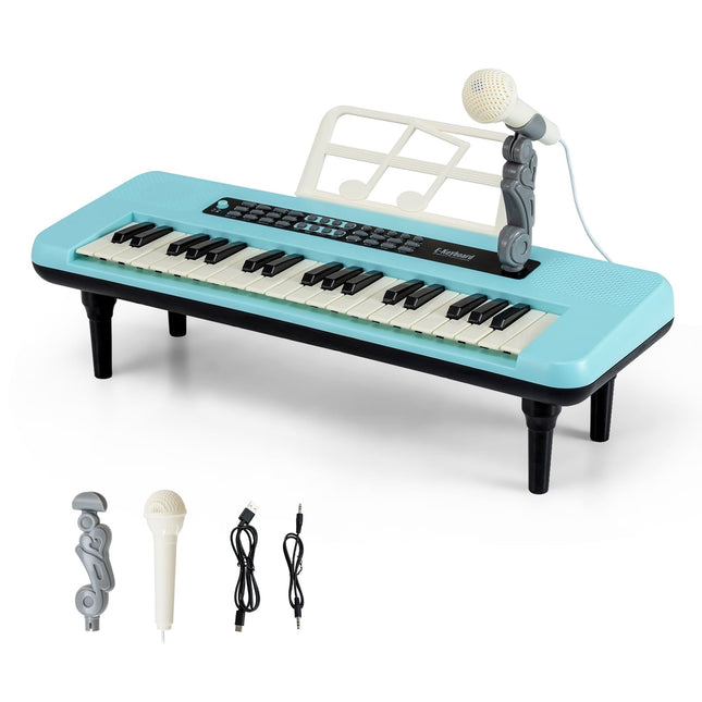 Dětské digitální piano s 37 klávesami, mikrofonem a stojanem
