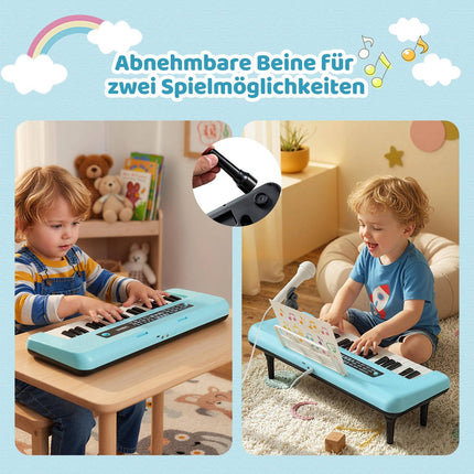 Dětské digitální piano s 37 klávesami, mikrofonem a stojanem