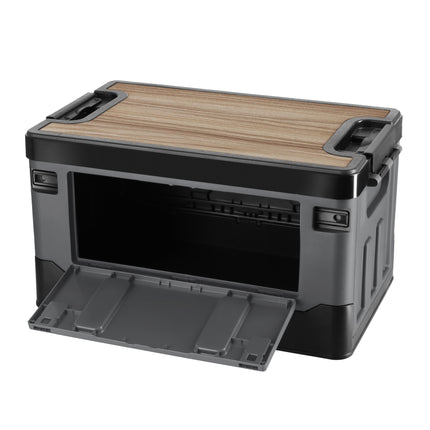 38L Graue Faltbare Transportbox mit Tischplatte