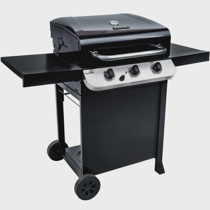 3-Brenner-Gasgrill mit gusseisernen Rosten und Thermometer