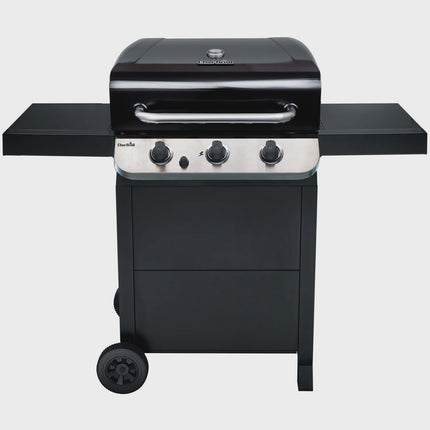 3-Brenner-Gasgrill mit gusseisernen Rosten und Thermometer