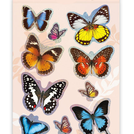 3D Schmetterlings-Aufkleber, Natürliche Kreation, 10er-Set