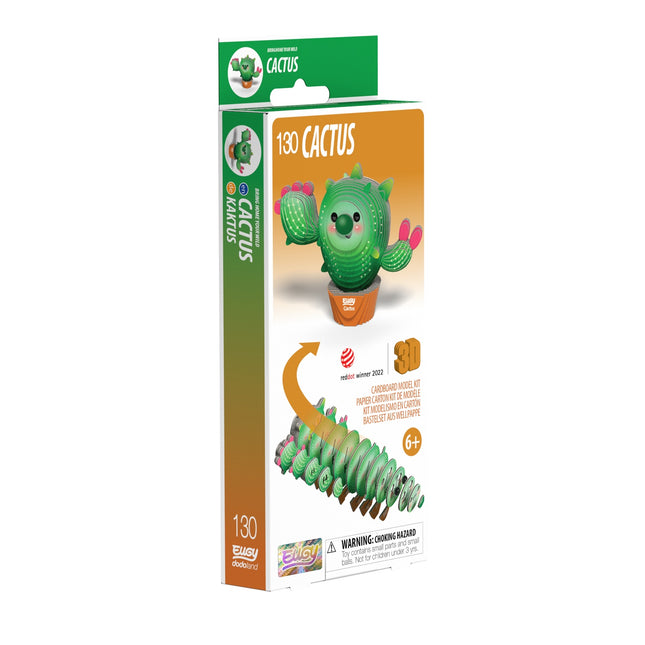 3D kartonová stavebnice – kaktus pro tvořivé skládání