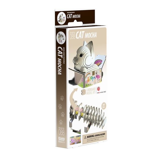 3D kartonová stavebnice – kočka, DIY montáž