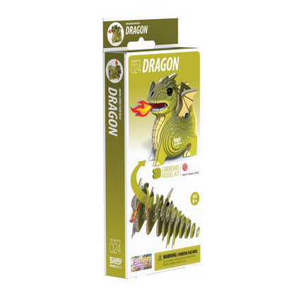 3D kartonová stavebnice – drak, DIY montáž