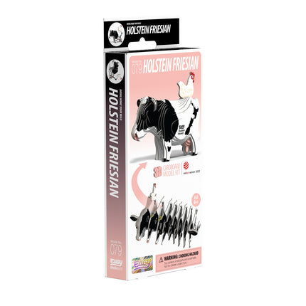 3D-Kartonmodellbausatz – Design: Holstein-Kuh, zum Selberbauen