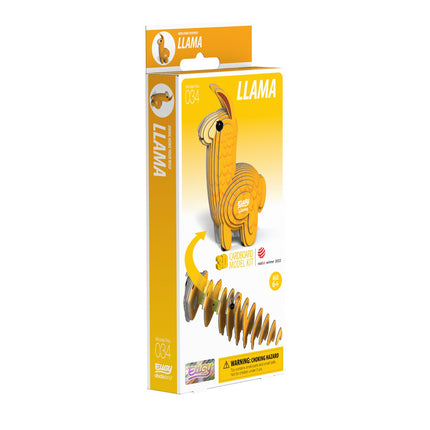 3D-Kartonmodellbausatz – Lama Bastelprojekt für jedes Alter
