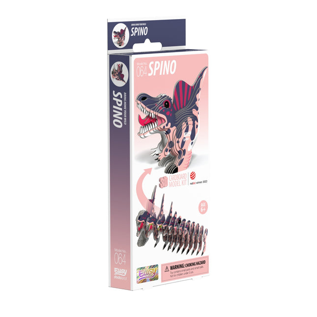 3D kartonová stavebnice – dinosaurus spinosaurus, sada k sestavení
