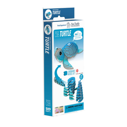 3D-Kartonmodellbausatz – Schildkröten-Design für kreatives Bauen