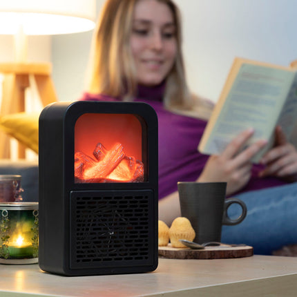 Stolní ohřívač s 3D efektem plamene Flehatt InnovaGoods