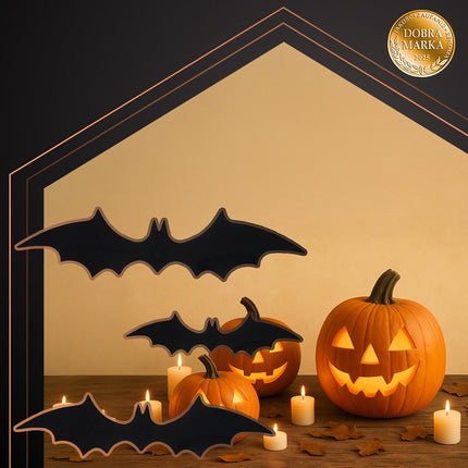 3D Halloween Fledermaus-Aufkleber, 56 Stück selbstklebend