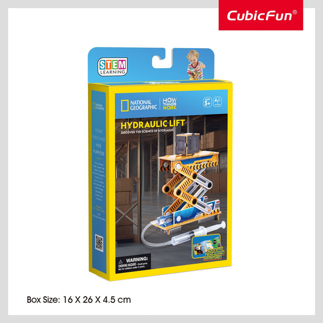 3D-Hydraulik-Lift-Puzzle – National Geographic Edition