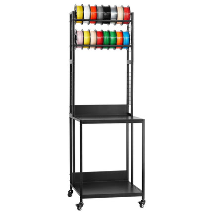 3D Printer Filament Storage Rack, 4-Tier Rolling Stand