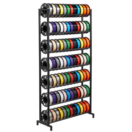 3D Printer Filament Storage Rack – 7-Tier Carbon Steel