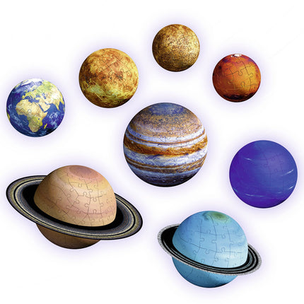 3D Puzzle Sonnensystem 27/54/72/108p