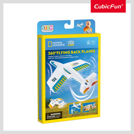 3D-Puzzle von Fliegenden Rückflugzeugen, 360°-Design, National Geographic