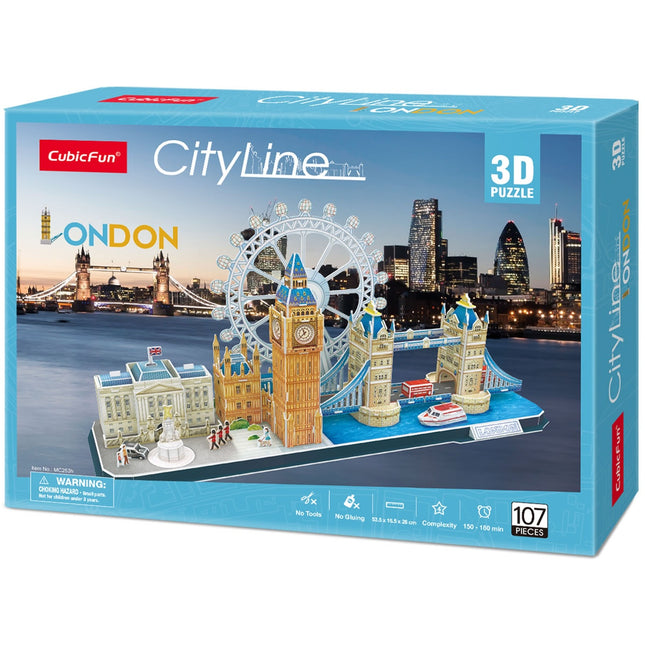 3D Puzzle of London City Skyline, Fun for All Ages
