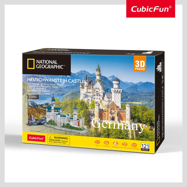 3D-Puzzle Schloss Neuschwanstein – Spaß und fesselnde Aktivität
