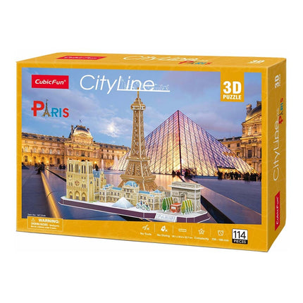 3D-Puzzle der Pariser Skyline, unterhaltsame und fesselnde Aktivität