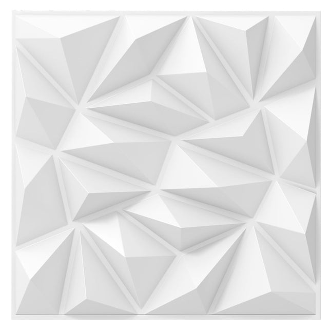 3D Wandpaneele, Rautenmuster, 50x50cm, 10m² Abdeckung