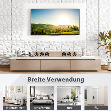 3D-Wandpaneele, Rautenmuster, PVC, 100 Stück, 9 m² Abdeckung