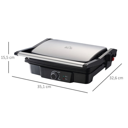 3-in-1 Antihaft-Kontaktgrill, 2000W, mit einstellbarem Thermostat
