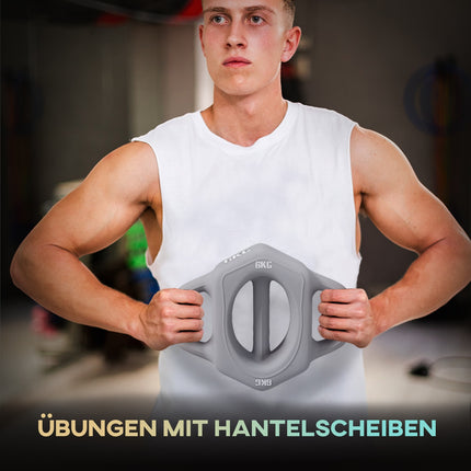 Multifunctional 3-in-1 6 kg dumbbell - floor friendly, metal
